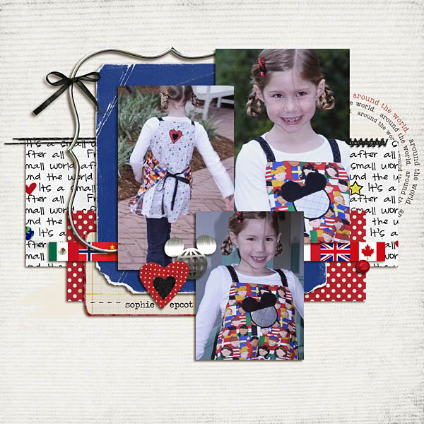 Digital Scrapbook page created by kristasahlin featuring "Around The World" by Sahlin Studio and Britt-ish Designs