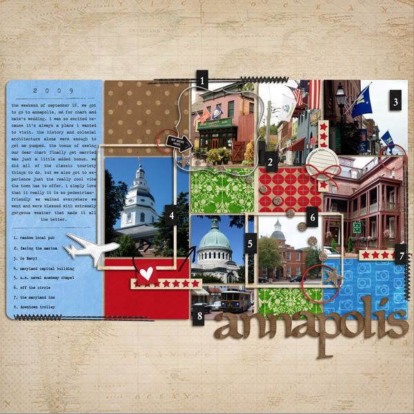 Digital Scrapbook page created by onegirloneboy featuring "Around The World" by Sahlin Studio and Britt-ish Designs