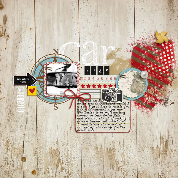Digital Scrapbook page created by gracielou featuring "Around The World" by Sahlin Studio and Britt-ish Designs