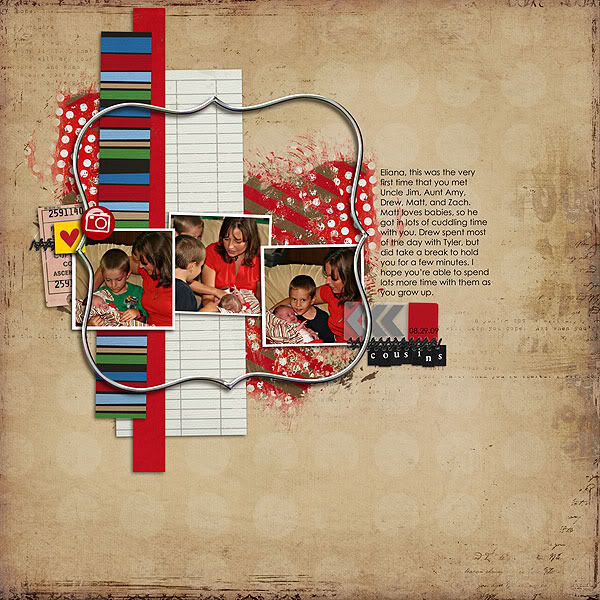 Digital Scrapbook page created by leeandra featuring "Around The World" by Sahlin Studio and Britt-ish Designs