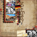 Digital Scrapbook page created by britt featuring "Around The World" and "Taste of Germany and Norway" by Sahlin Studio and Britt-ish Designs