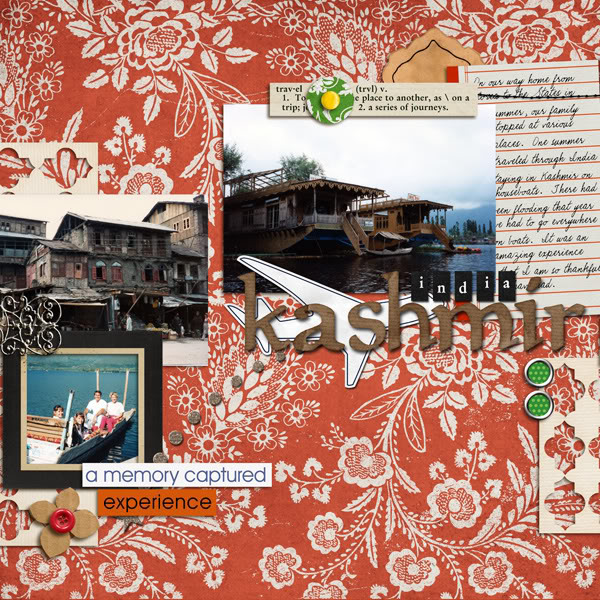 Digital Scrapbook page created by hapescrapr featuring "Around The World" and "Taste of Morocco" by Sahlin Studio and Britt-ish Designs