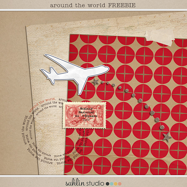 Sahlin Studio, Digital Scrapbooking DesignsAround the World - Kit and  FREEBIE - Sahlin Studio