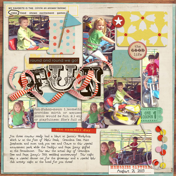 Digital Scrapbook page created by alamama featuring "Vintage Carnival" by Sahlin Studio