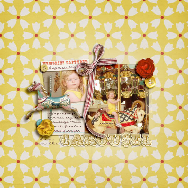 Digital Scrapbook page created by becca1976 featuring "Vintage Carnival" by Sahlin Studio