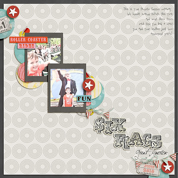 Digital Scrapbook page created by carolee featuring "Vintage Carnival" by Sahlin Studio