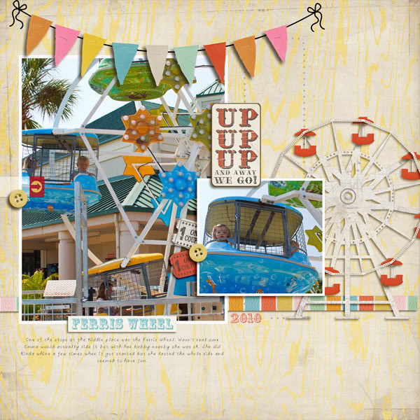 Digital Scrapbook page created by gracielou featuring "Vintage Carnival" by Sahlin Studio