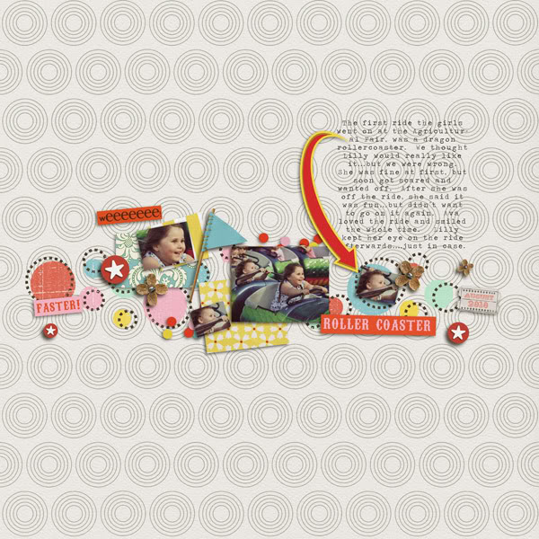 Digital Scrapbook page created by jennbarrette featuring "Vintage Carnival" by Sahlin Studio