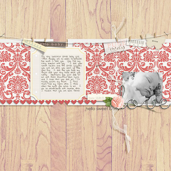 Digital Scrapbook page created by brendasmith featuring "I'll Love You Forever" by Sahlin Studio