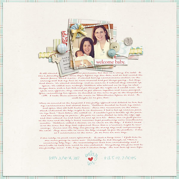 Digital Scrapbook page created by carolee featuring "I'll Love You Forever" by Sahlin Studio