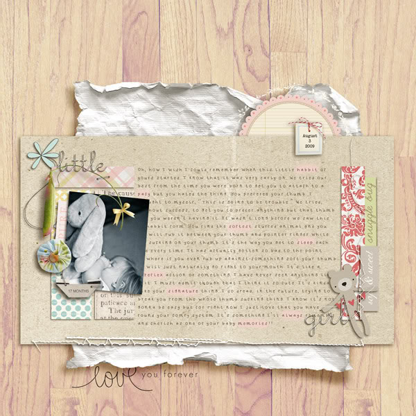 Digital Scrapbook page created by gracielou featuring "I'll Love You Forever" by Sahlin Studio