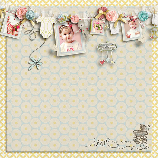 Digital Scrapbook page created by cnscrap featuring "I'll Love You Forever" by Sahlin Studio