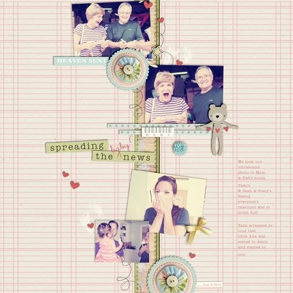 Digital Scrapbook page created by britt featuring "I'll Love You Forever" by Sahlin Studio