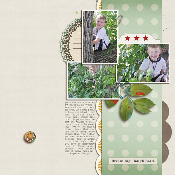 Digital Scrapbook page created by Krista Sahlin featuring products by Sahlin Studio