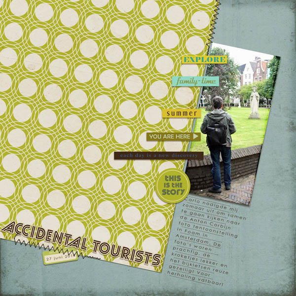 Digital Scrapbook page created by monsu featuring "Summer Camp" by Sahlin Studio