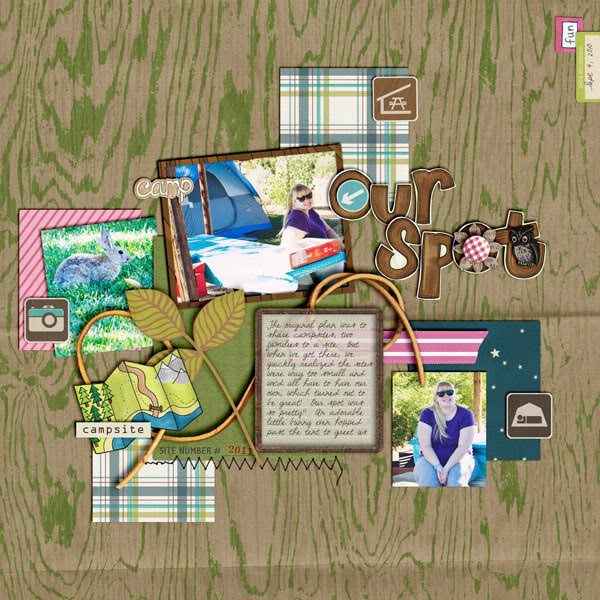 Digital Scrapbook page created by britt featuring "Summer Camp" by Sahlin Studio