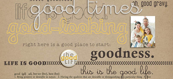 The Good Life Word Art by Sahlin Studio