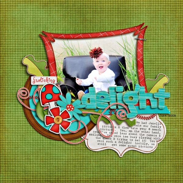 Digital Scrapbook page created by britaneejean featuring products by Sahlin Studio