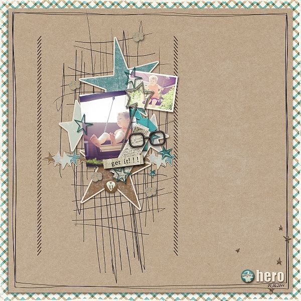 Digital Scrapbook page created by domad featuring products by Sahlin Studio