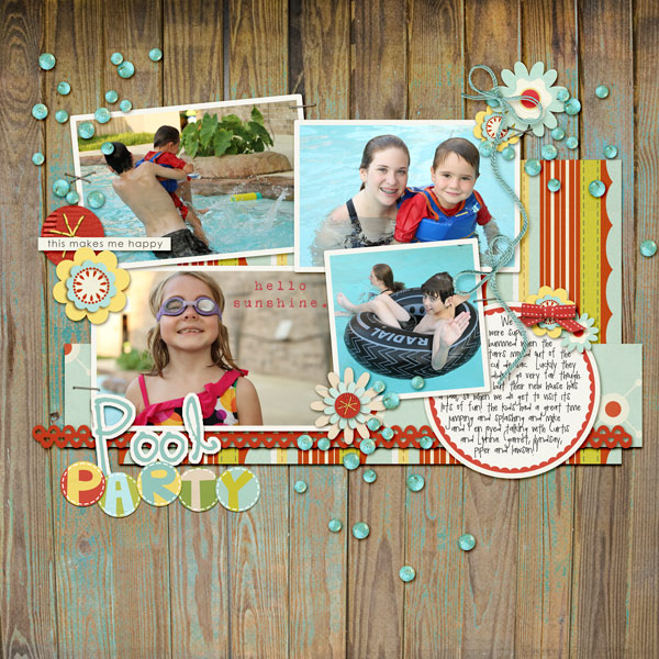 Digital Scrapbook page created by Beckie featuring products by Sahlin Studio