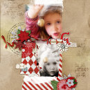 layout by amberr featuring Brown Paper Packages (papers), Very Merry (Elements) and Washi Tape Strips by Sahlin Studio