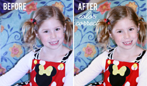 color correct before after