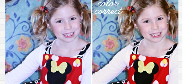 color correct before after
