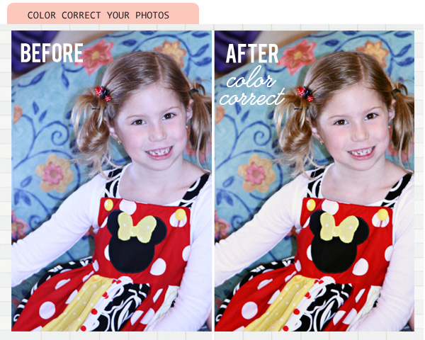 color correct before after