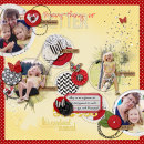 layout by amberr featuring Precocious by Sahlin Studio and Precocious Paper