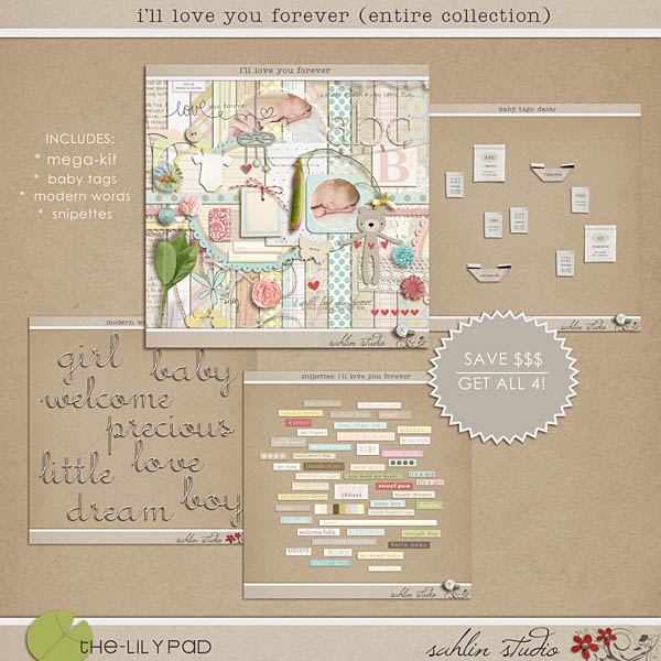 i'll love you forever (entire collection) bundle by sahlin studio