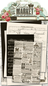 London Market Collage Sheets by Pink Paislee