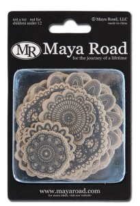 Maya Road kraft printed doilies