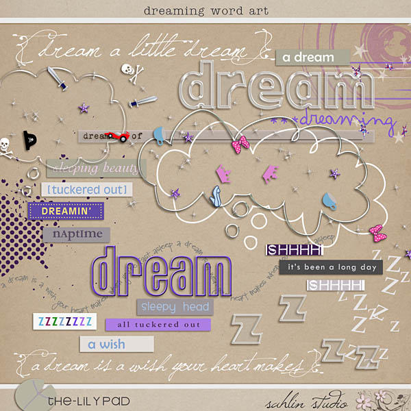 Dreaming Word Art by Sahlin Studio