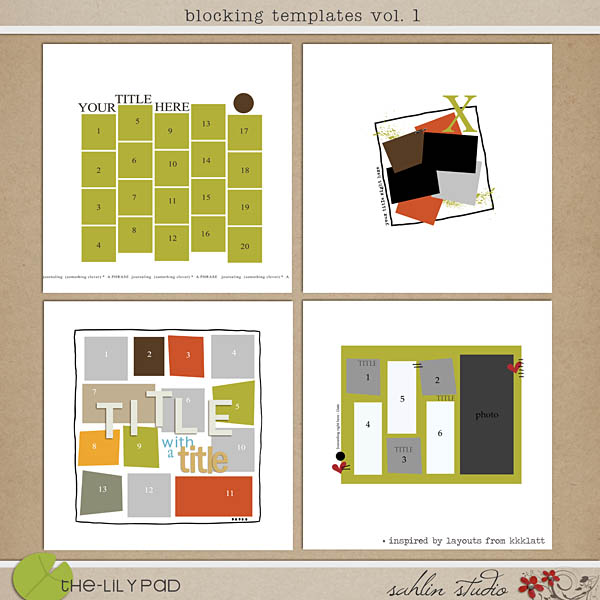 Blocking Templates by Sahlin Studio