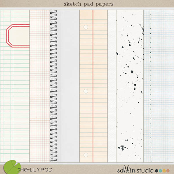 sketch pad papers by sahlin studio
