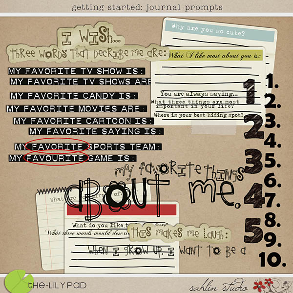 Getting Started: Journal Prompts by Sahlin Studio