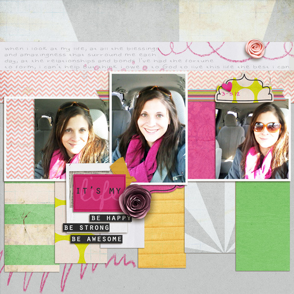 It's My Life layout by RebeccaH featuring Paper Focus Templates by Sahlin Studio