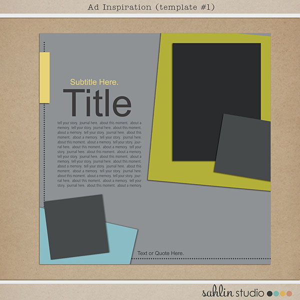 ad inspiration - template 1 by sahlin studio