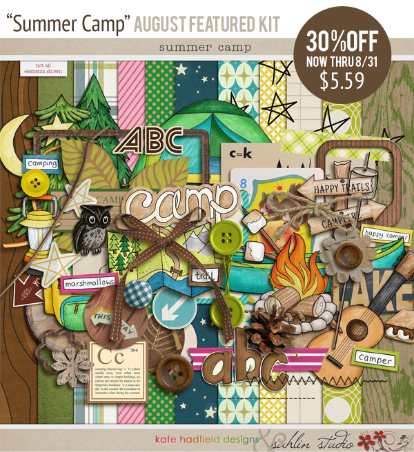 summer camp by sahlin studio - august featured kit