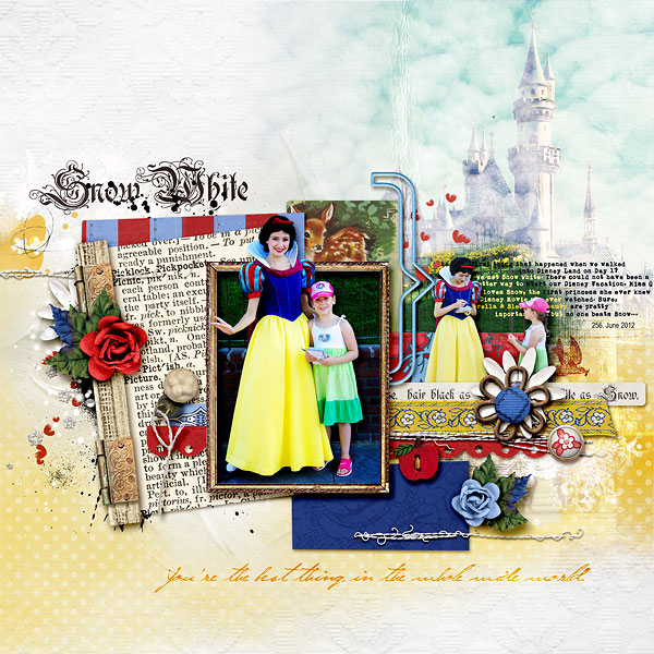 Disney SNOW WHITE FRAMES 12x12 Scrapbook Paper – Scrapbooksrus