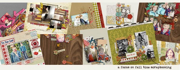 fall frenzy layouts and sahlin studio products