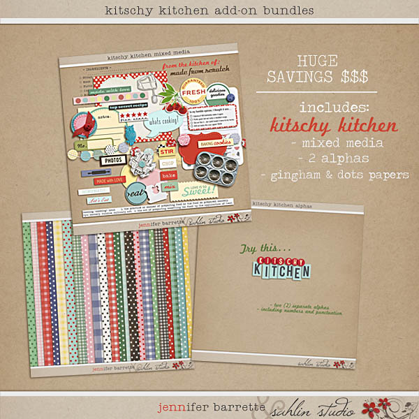 Kitschy Kitchen Add On Bundle by Sahlin Studio and Jennifer Barrett