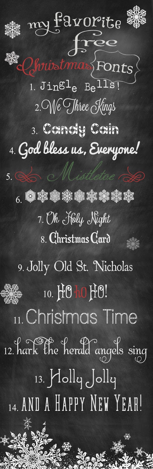Free Christmas Holiday Winter Fonts