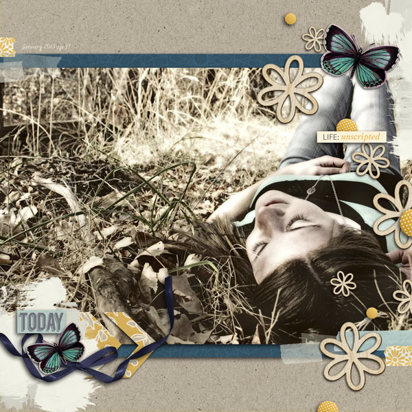 alamama - inspirational scrapbook layout