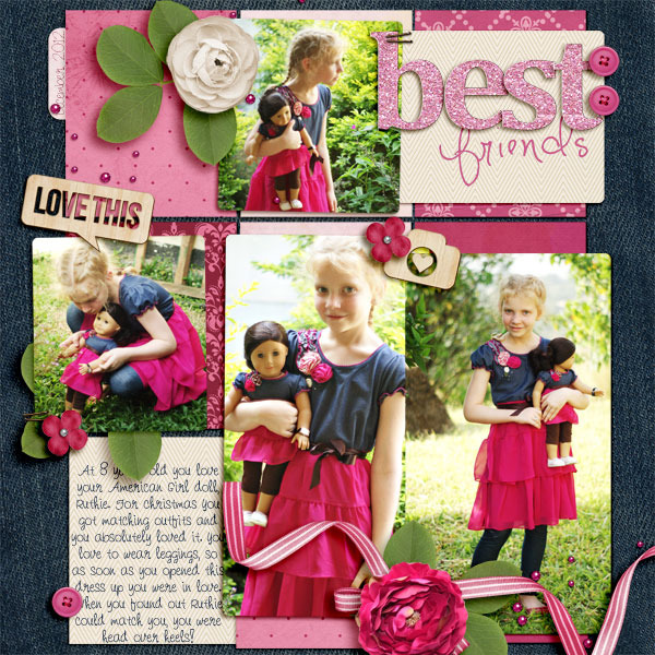 becca1976 - inspirational scrapbook layout