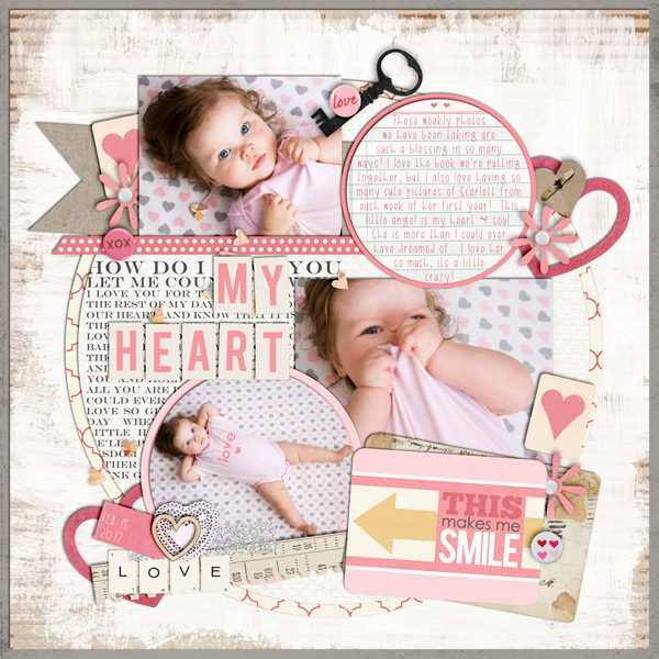 britt - inspirational scrapbook layout