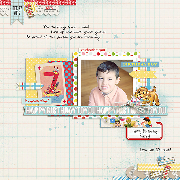 carolee - inspirational scrapbook layout