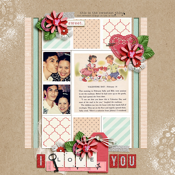 dianeskie - inspirational scrapbook layout