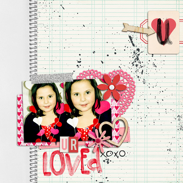 jenn barrette - inspirational scrapbook layout