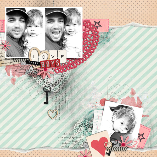 justagirl - inspirational scrapbook layout